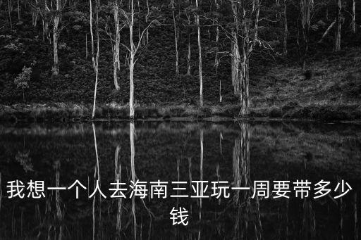 我想一個(gè)人去海南三亞玩一周要帶多少錢