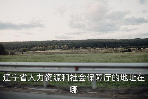 遼寧省人力資源和社會保障廳的地址在哪