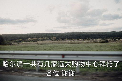 哈爾濱一共有幾家遠(yuǎn)大購物中心拜托了各位 謝謝