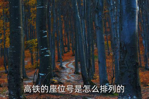 高鐵座位號，高鐵的座位號是怎么排列的