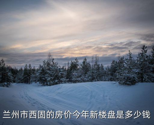 蘭州市西固的房價今年新樓盤是多少錢