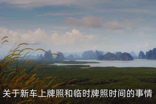 關于新車上牌照和臨時牌照時間的事情