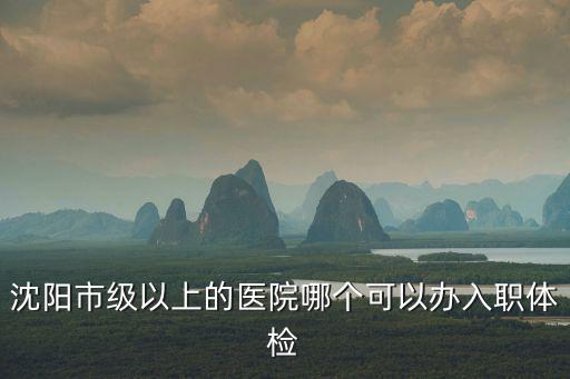 沈陽三甲醫院，沈陽市第一人民醫是三甲嗎好心人幫幫忙