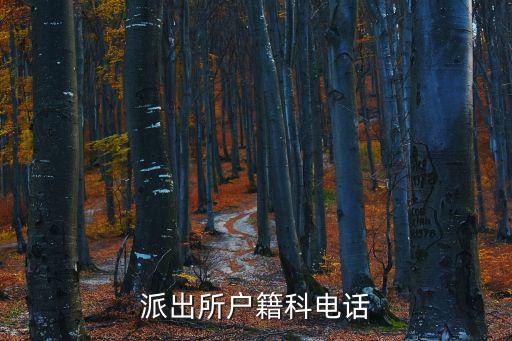公安局戶(hù)籍科電話(huà)，派出所戶(hù)籍科電話(huà)