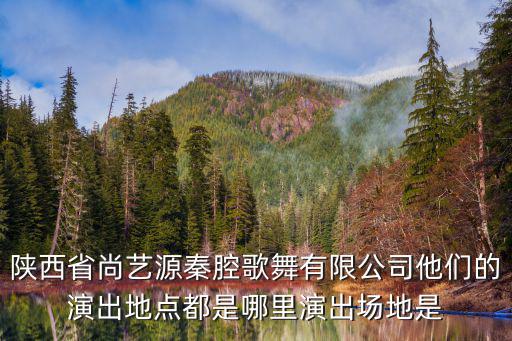 秦腔名家名段演唱會，陜西省尚藝源秦腔歌舞有限公司他們的演出地點都是哪里演出場地是