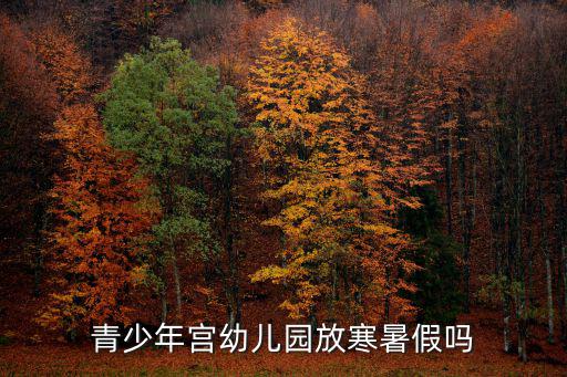 青少年宮幼兒園放寒暑假嗎