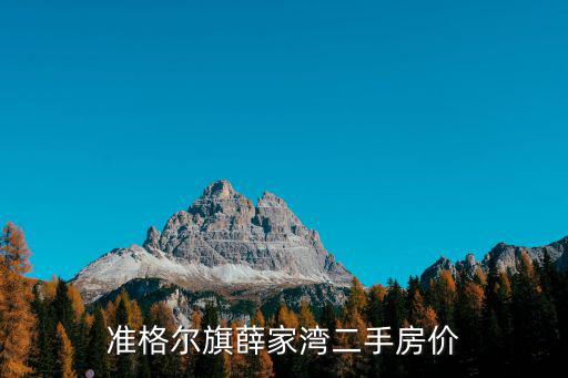 準格爾旗薛家灣二手房價