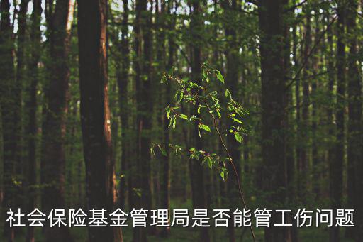 社會保險基金管理局是否能管工傷問題