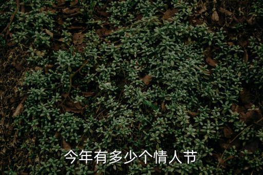 今年有多少個情人節