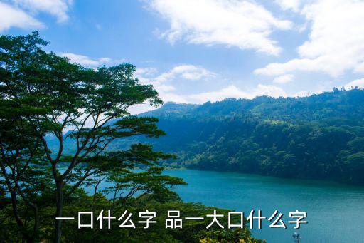 一口什么字 品一大口什么字
