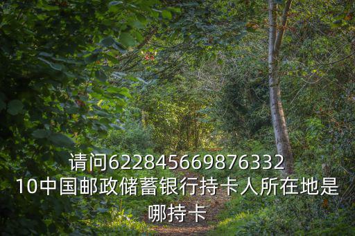 請問62284566987633210中國郵政儲蓄銀行持卡人所在地是哪持卡