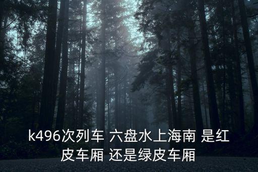 k496次列車 六盤水上海南 是紅皮車廂 還是綠皮車廂