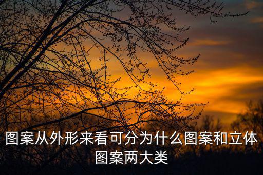 圖案從外形來看可分為什么圖案和立體圖案兩大類