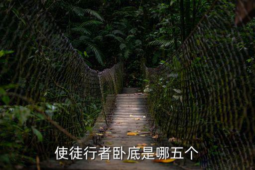 使徒行者臥底是哪五個