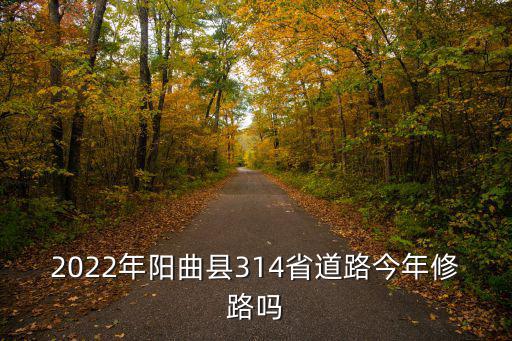 314省道，314省道能走了嗎