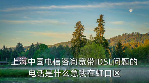 上海中國電信咨詢寬帶IDSL問題的電話是什么急我在虹口區