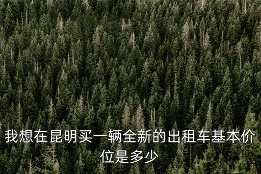 出租車價格，目前昆明出租車價格怎么算
