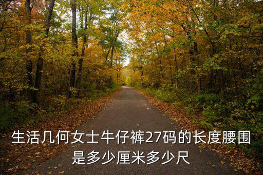 生活幾何女士牛仔褲27碼的長度腰圍是多少厘米多少尺