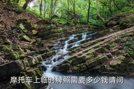 摩托車上臨時牌照需要多少錢請問