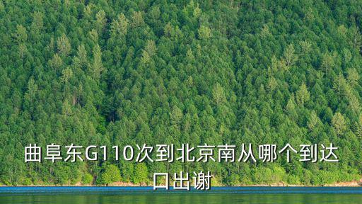 曲阜東G110次到北京南從哪個到達口出謝