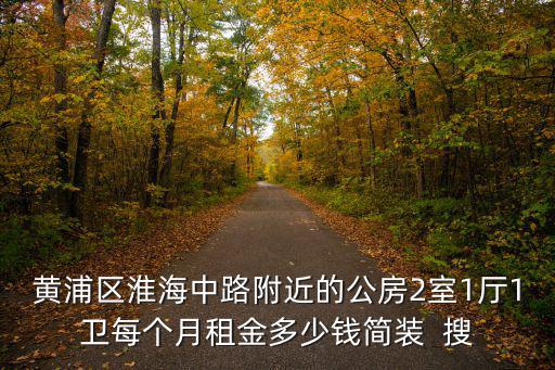 黃浦區淮海中路附近的公房2室1廳1衛每個月租金多少錢簡裝  搜