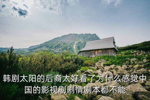 韓劇太陽的后裔太好看了為什么感覺中國的影視劇劇情劇本都不能