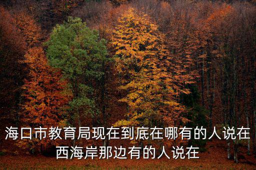 海口市教育局官網(wǎng)，海口市教育局現(xiàn)任局長(zhǎng)是誰(shuí)