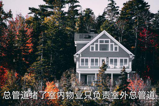 總管道堵了室內(nèi)物業(yè)只負(fù)責(zé)室外總管道