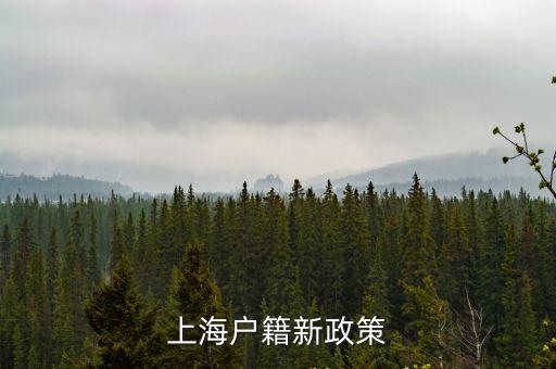 上海戶籍新政策