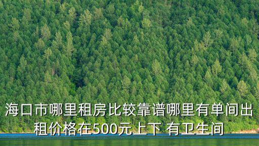 海口市哪里租房比較靠譜哪里有單間出租價格在500元上下 有衛生間