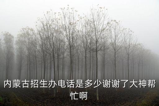 內(nèi)蒙古招生辦電話是多少謝謝了大神幫忙啊