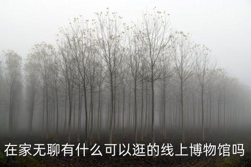 在家無聊有什么可以逛的線上博物館嗎