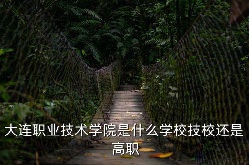 大連職業(yè)技術學院是什么學校技校還是 高職