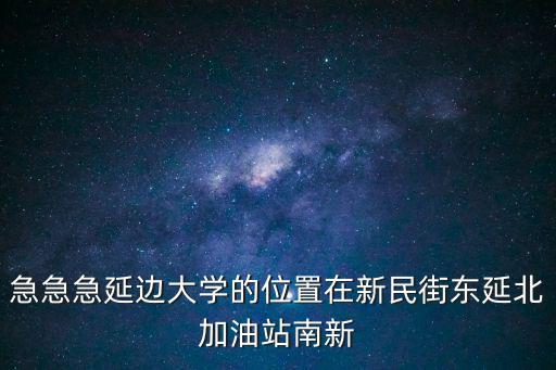 延邊大學在哪里，延邊大學在哪個市