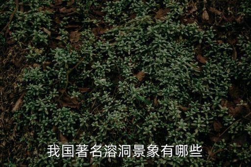 溶洞景觀，我國著名的溶洞景象