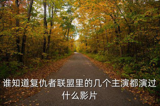 誰知道復(fù)仇者聯(lián)盟里的幾個主演都演過什么影片