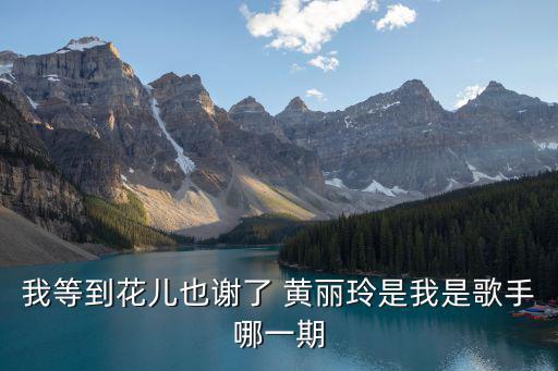我等到花兒也謝了 黃麗玲是我是歌手哪一期