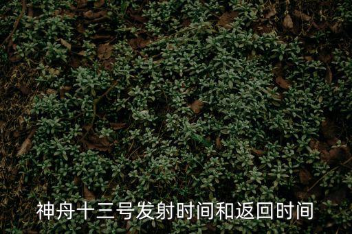 神舟十三號發射時間和返回時間