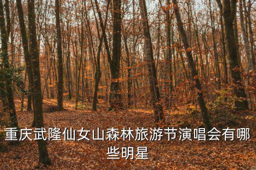 重慶武隆仙女山森林旅游節演唱會有哪些明星
