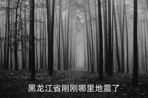 黑龍江地震，黑龍江省剛剛哪里地震了