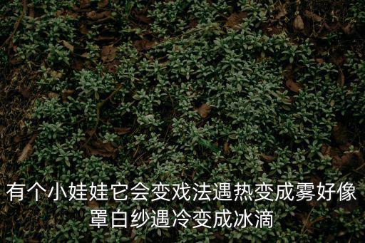 有個(gè)小娃娃它會(huì)變戲法遇熱變成霧好像罩白紗遇冷變成冰滴