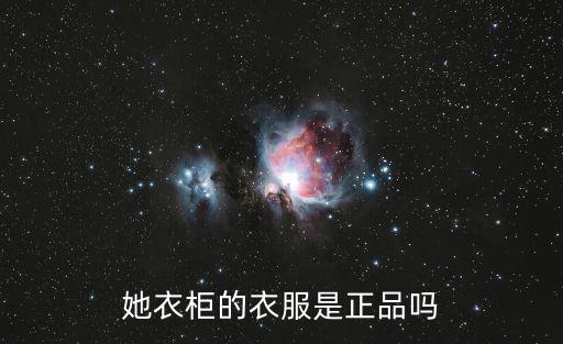 她衣柜的衣服是正品嗎