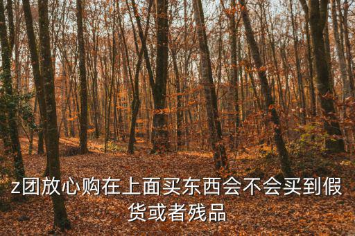 z團(tuán)放心購(gòu)在上面買東西會(huì)不會(huì)買到假貨或者殘品