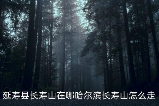 延壽縣長壽山在哪哈爾濱長壽山怎么走