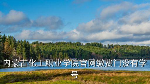 內(nèi)蒙古化工職業(yè)學(xué)院官網(wǎng)繳費門沒有學(xué)號