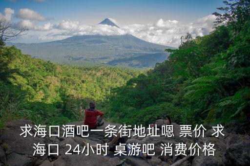 求海口酒吧一條街地址嗯 票價 求 海口 24小時 桌游吧 消費價格
