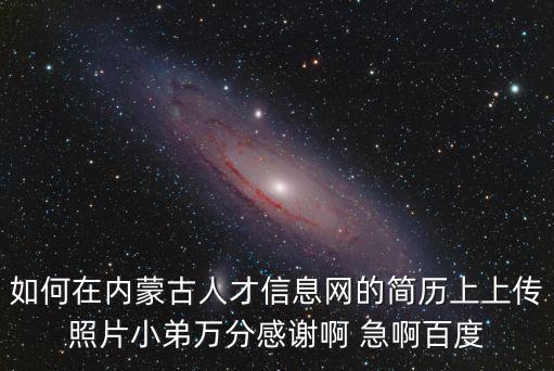 如何在內(nèi)蒙古人才信息網(wǎng)的簡歷上上傳照片小弟萬分感謝啊 急啊百度
