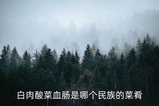 白肉酸菜血腸是哪個民族的菜肴