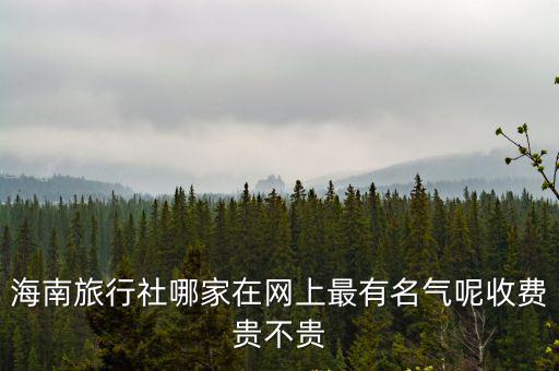 海南大旅行社，海南旅行社哪家在網(wǎng)上最有名氣呢收費(fèi)貴不貴