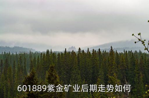 601889紫金礦業后期走勢如何